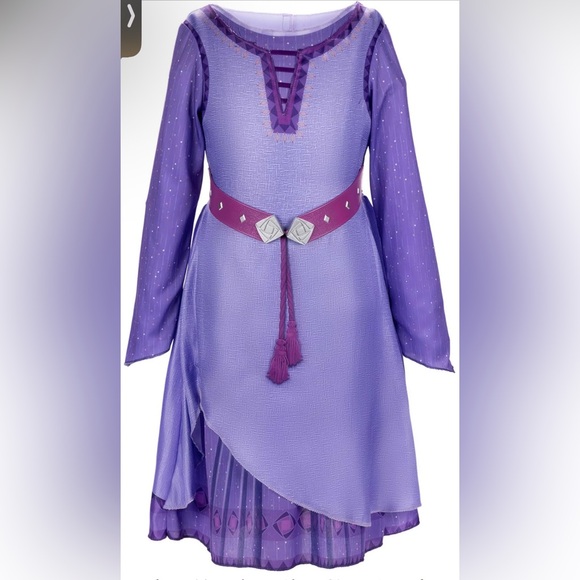 Disney Wish Asha Kids Dress Up Outfit 4-6x - Picture 3 of 3